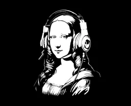 High contrast black and white video created using threshold filter for graphic poster effect