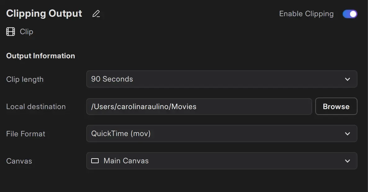 Clipping Canvas Output