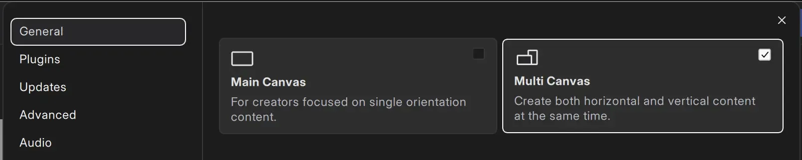 Multi Canvas in Meld Studio