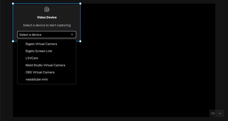 Selecting veadotube-mini